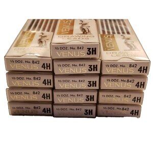 Venus Pencil Refills Lot 13 Packs 3H 4H Mechanical Leads Drafting Artist Drawing